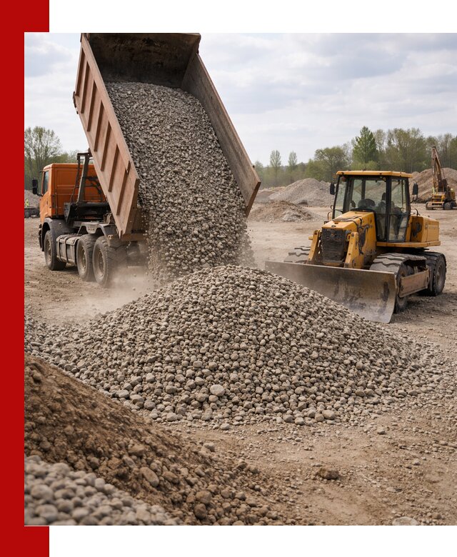Доставка гравийного щебня фракции 40-70 в Пыти-Яхах