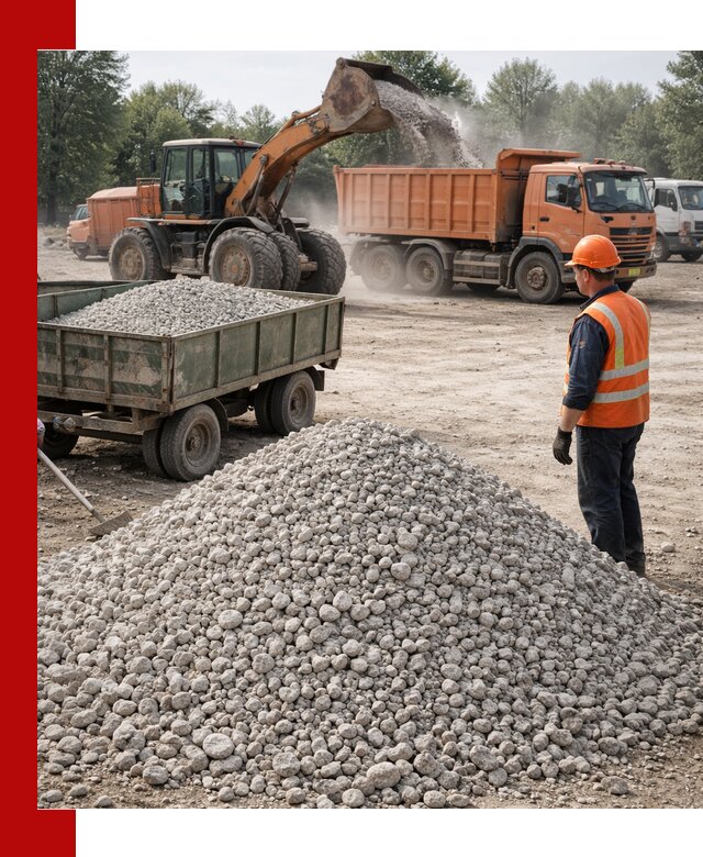 Доставка известнякового щебня фракция 20–40 в Пыти-Яхах