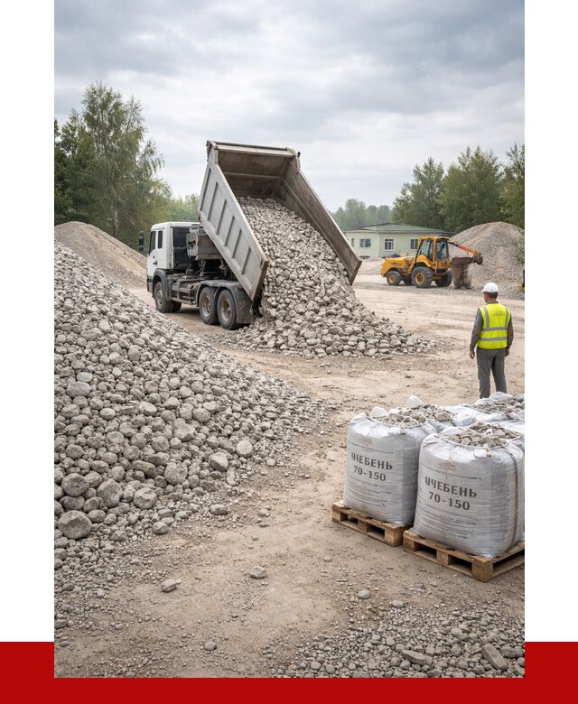 Известняковый щебень фракция 70-150 в Пыти-Яхах от 1272 р. | ПРОНЕРУДПть