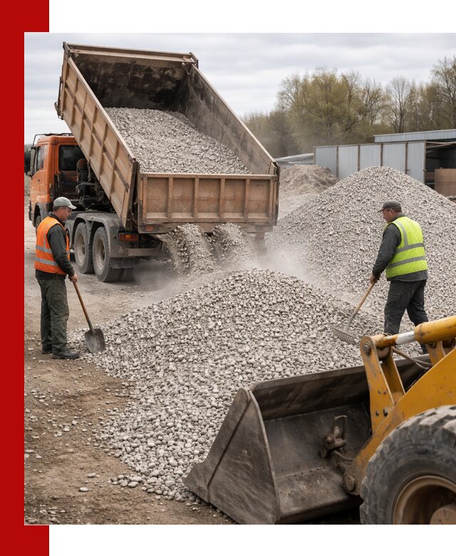 Доломитовый щебень фракции 5-20 с доставкой в Пыти-Яхах