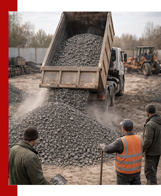 Доставка шлакового щебня в удобные сроки по выгодной цене в Пыти-Яхах