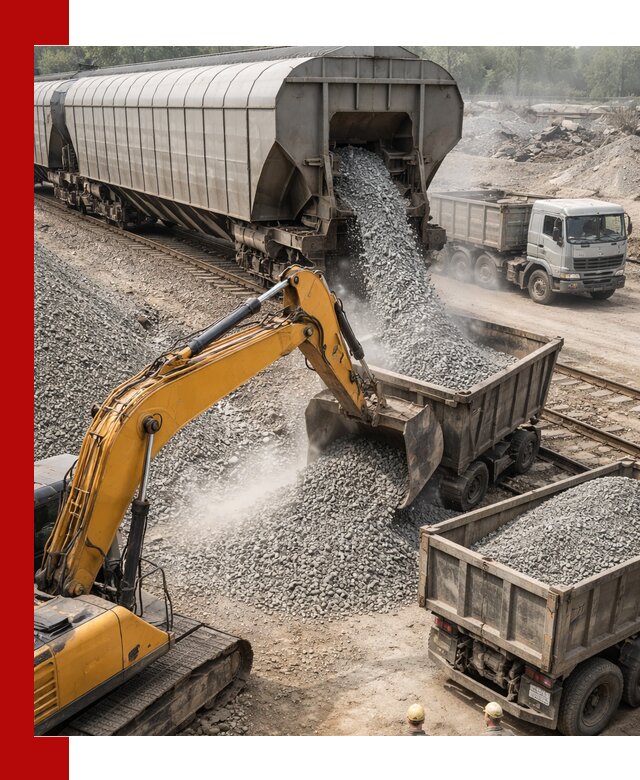 Доставка железнодорожного щебня в Пыти-Яхах крупными партиями быстрого отгруза