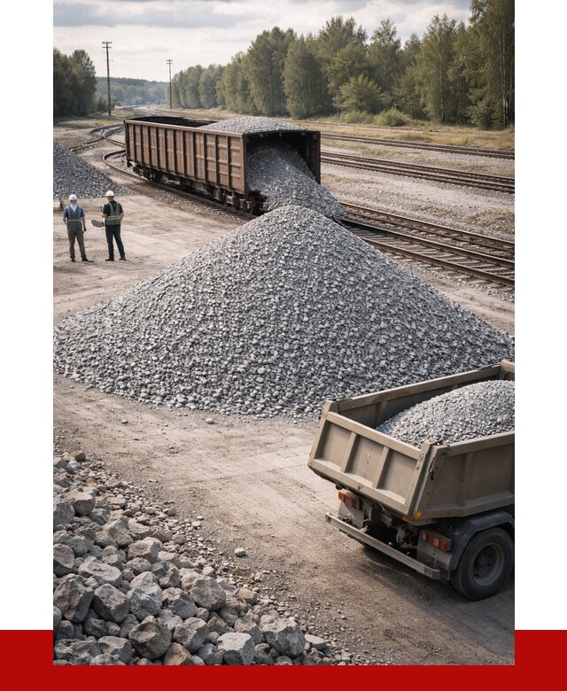 Железнодорожный щебень 20-60 в Пыти-Яхах от 1729 р. | ПРОНЕРУДПть