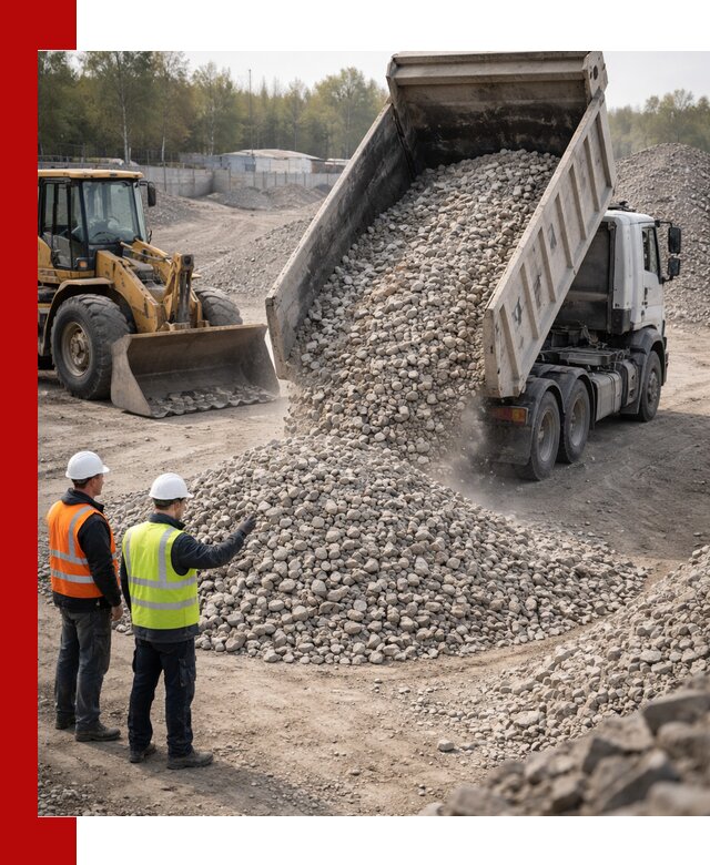 Вторичный щебень фракция 40–70 доставка в Пыти-Яхах