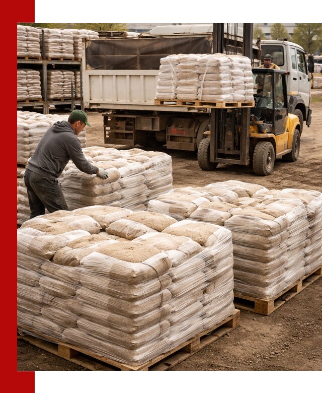 Карьерный песок в мешках с доставкой в Пыти-Яхах