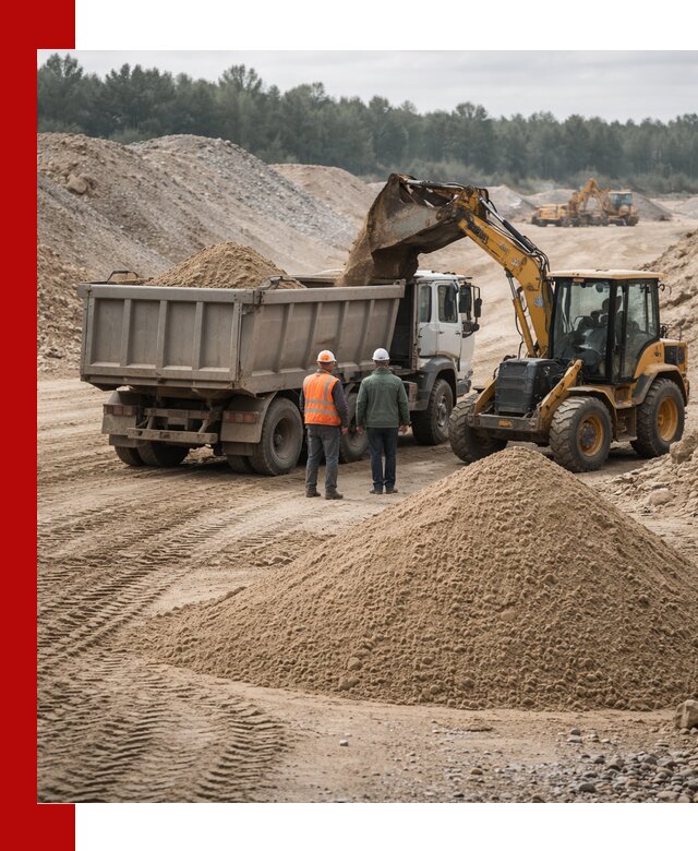 Карьерный среднезернистый песок с доставкой в Пыти-Яхах