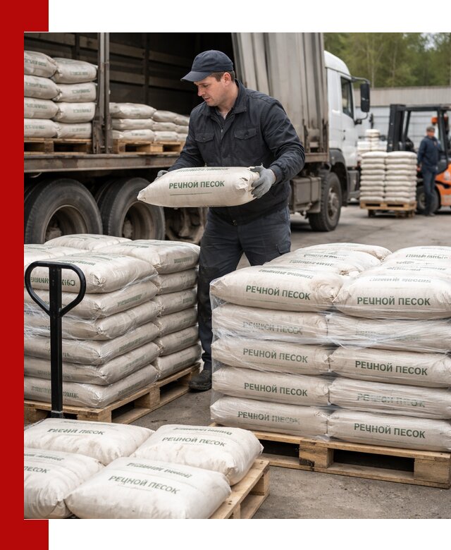 Речной песок в мешках с доставкой в Пыти-Яхах