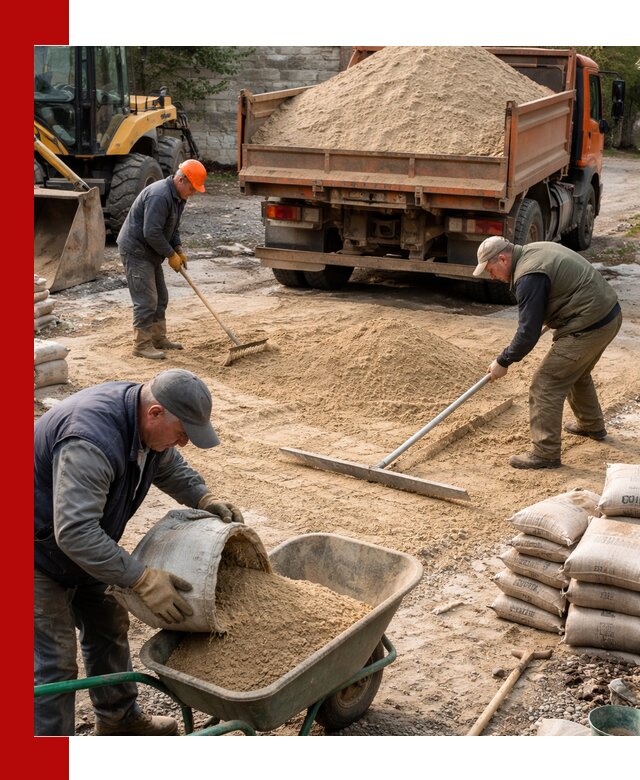 Поставка песка для стяжки в Пыти-Яхах с быстрой доставкой