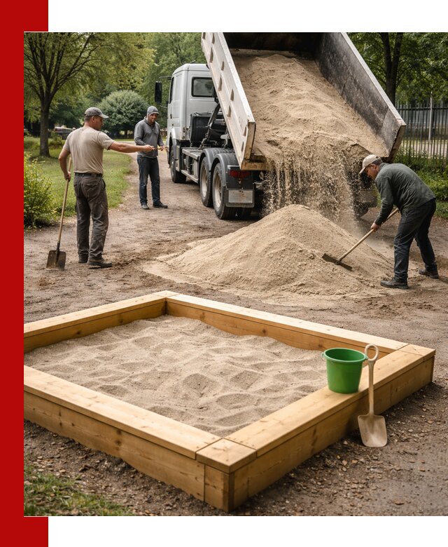 Песок для песочницы с доставкой в Пыти-Яхах недорого и чистый