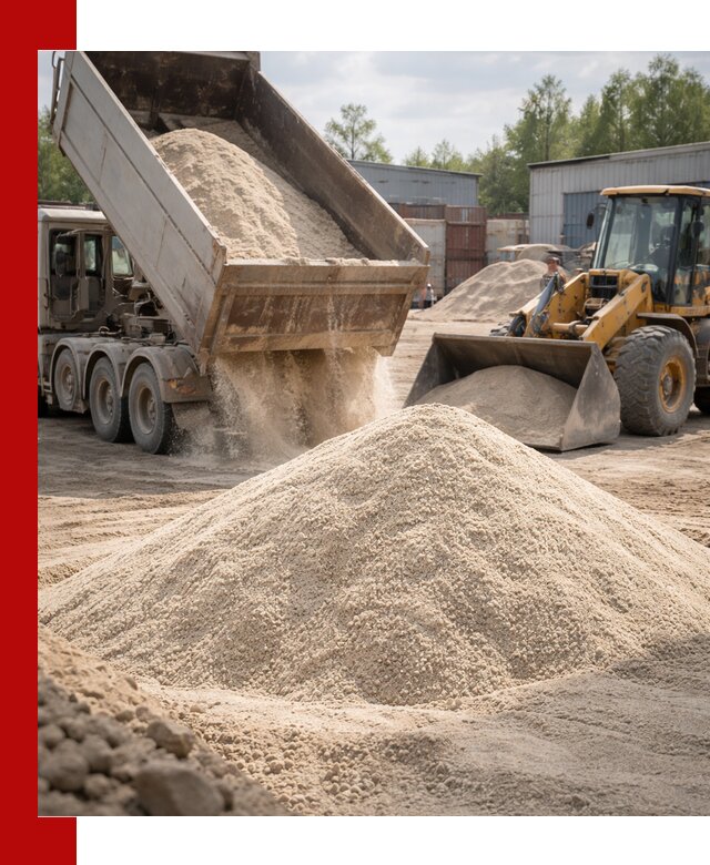 Кварцевый песок с доставкой в Пыти-Яхах для строительных работ