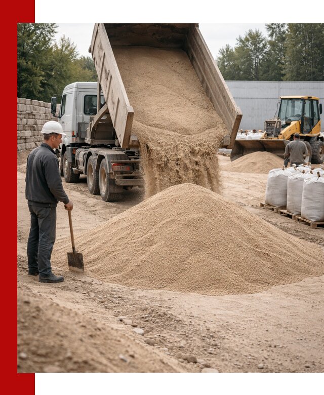 Кварцевый песок фракция 0–3 мм с доставкой в Пыти-Яхах