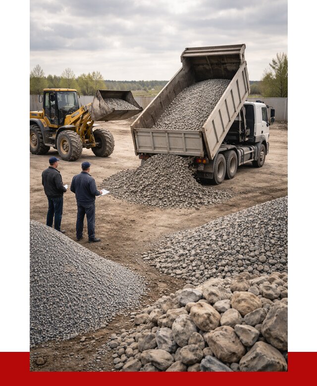 Гравий и камень с доставкой в Пыти-Яхах от 4273 р. - ПРОНЕРУДПть