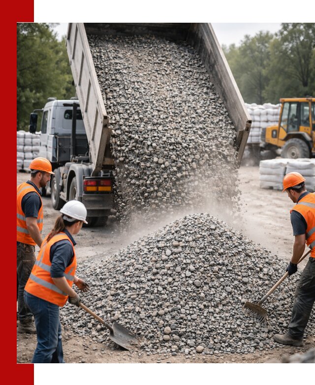 Доставка гравия и камня в Пыти-Яхах оптом и в розницу