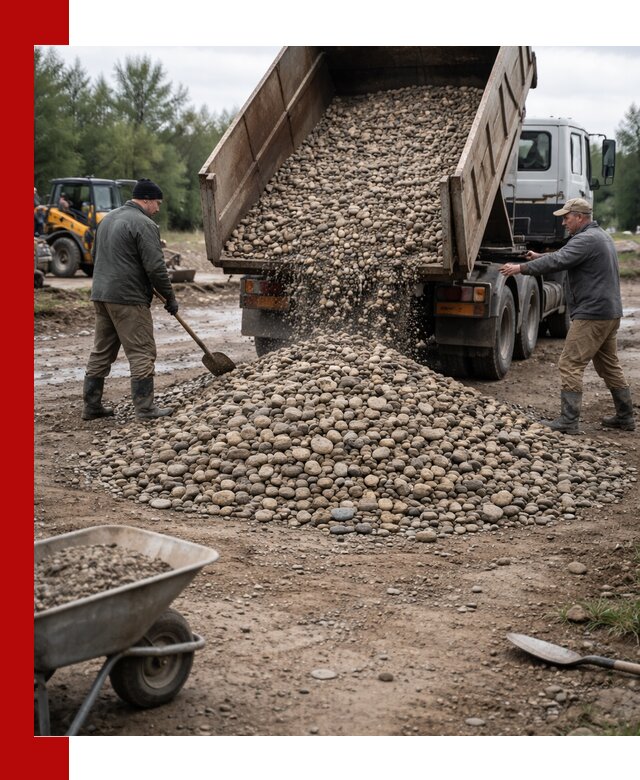 Доставка гальки речной оптом и в розницу в Пыти-Яхах