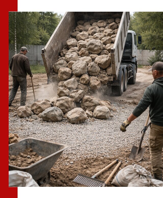 Доставка и укладка булыжника в Пыти-Яхах