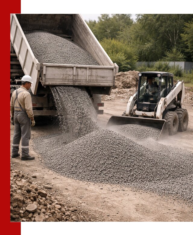 Доставка гравийного отсева 0-5 в Пыти-Яхах оптом и в розницу