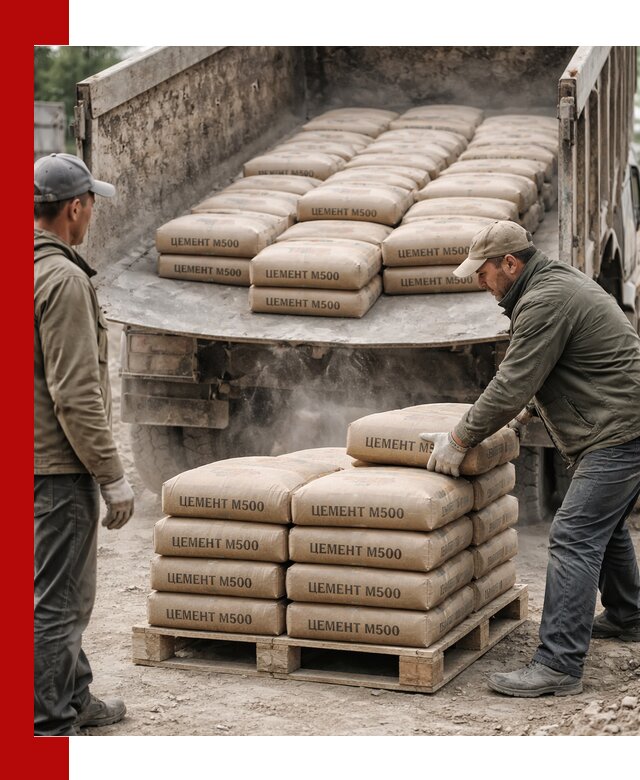 Цемент М500 с доставкой самосвалом в Пыти-Яхах