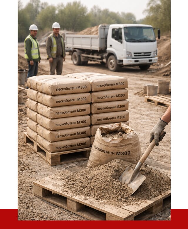 Пескобетон М300 в Пыти-Яхах с доставкой от 4730 р. за куб | ПРОНЕРУДПть