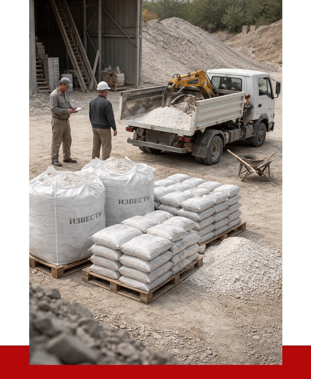 Известь строительная в Пыти-Яхах с доставкой от 4273 р. | ПРОНЕРУДПть