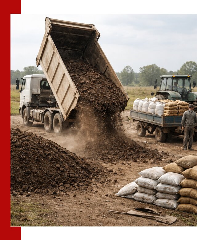 Доставка грунта и удобрений оптом в Пыти-Яхах для сельхоз и строительства