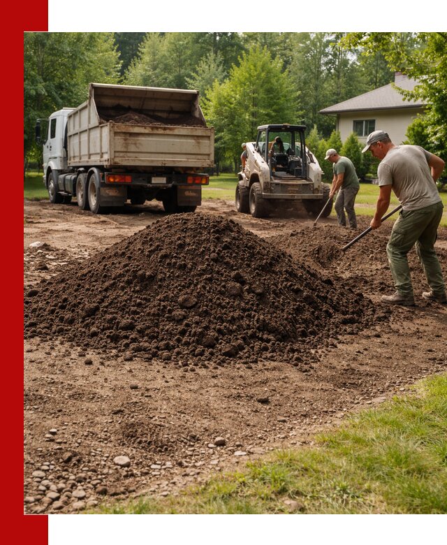 Доставка и укладка грунта для газона в Пыти-Яхах