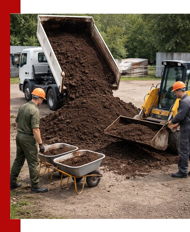 Доставка торфо-земляной смеси в Пыти-Яхах для огорода и ландшафта