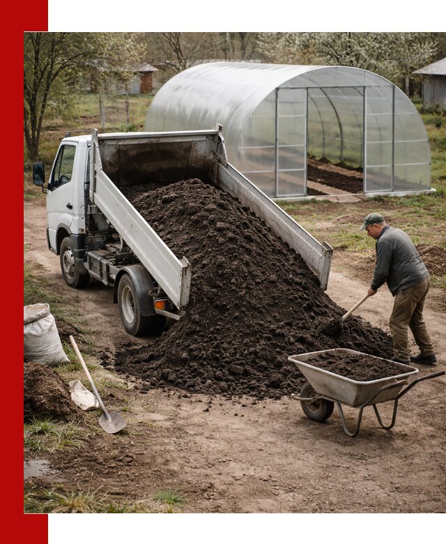 Чернозем для теплицы с доставкой в Пыти-Яхах