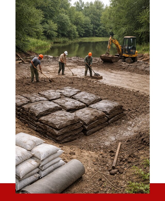 Купить глину для пруда в Пыти-Яхах от 4578 р. с доставкой | ПРОНЕРУДПть