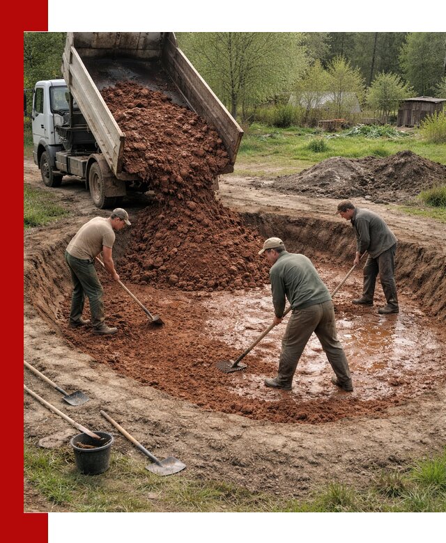 Купить качественную глину для пруда в Пыти-Яхах