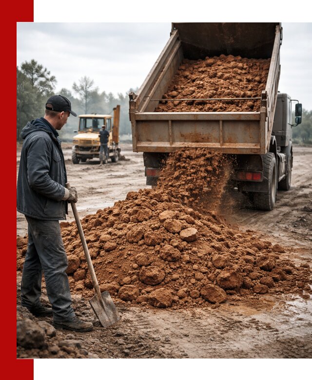 Глина для засыпки в Пыти-Яхах с доставкой самосвалами