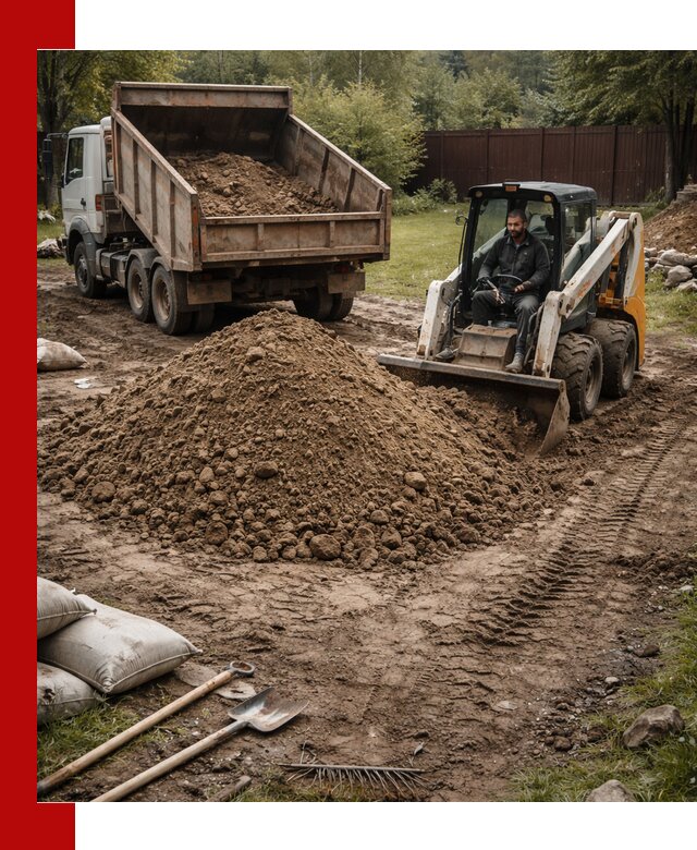 Суглинок для планировки участков в Пыти-Яхах с доставкой и выгрузкой