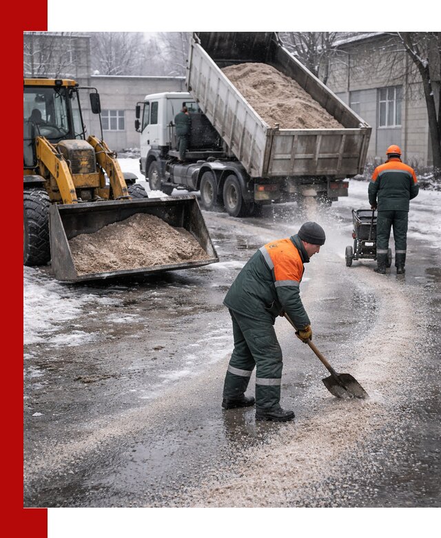 Реагент против гололеда с доставкой и нанесением в Пыти-Яхах