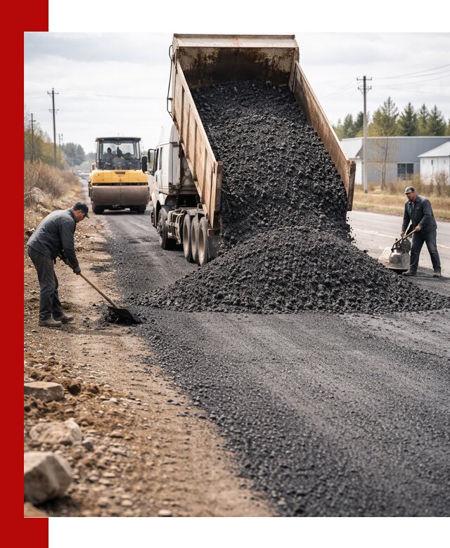 Асфальтовая крошка для дорог в Пыти-Яхах — поставка и доставка