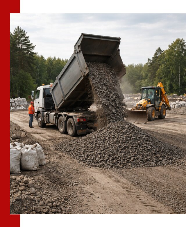 Доставка дробленого асфальта в Пыти-Яхах для дорожных работ