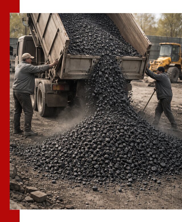 Доставка угля семечка самосвалами в Пыти-Яхах