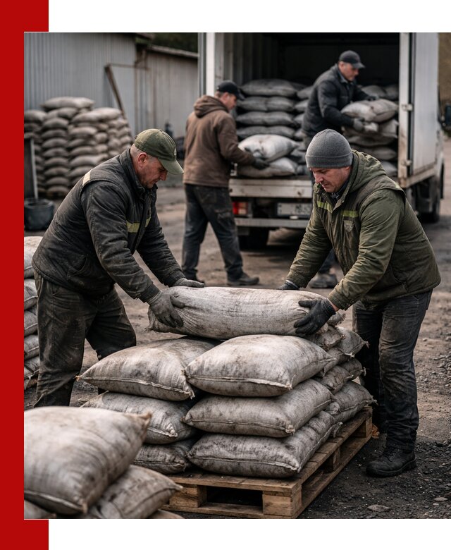 Доставка угля в мешках по выгодным ценам в Пыти-Яхах