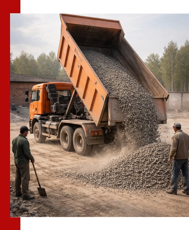 Доставка самосвалом 20 м3 в Пыти-Яхах быстро и надежно