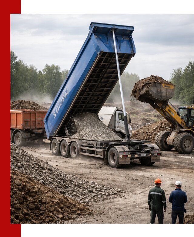 Аренда тонар 40 тонн в Пыти-Яхах с доставкой материалов