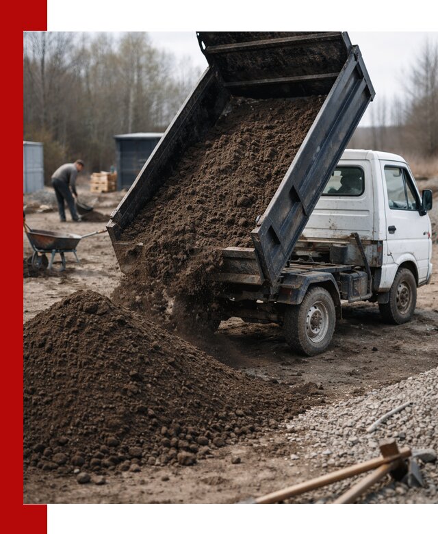 Аренда минисамосвала в Пыти-Яхах для доставки сыпучих материалов