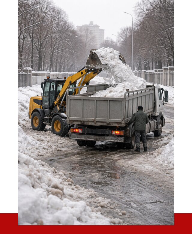Вывоз снега с погрузкой в Пыти-Яхах от 3561 р. ПРОНЕРУДПть