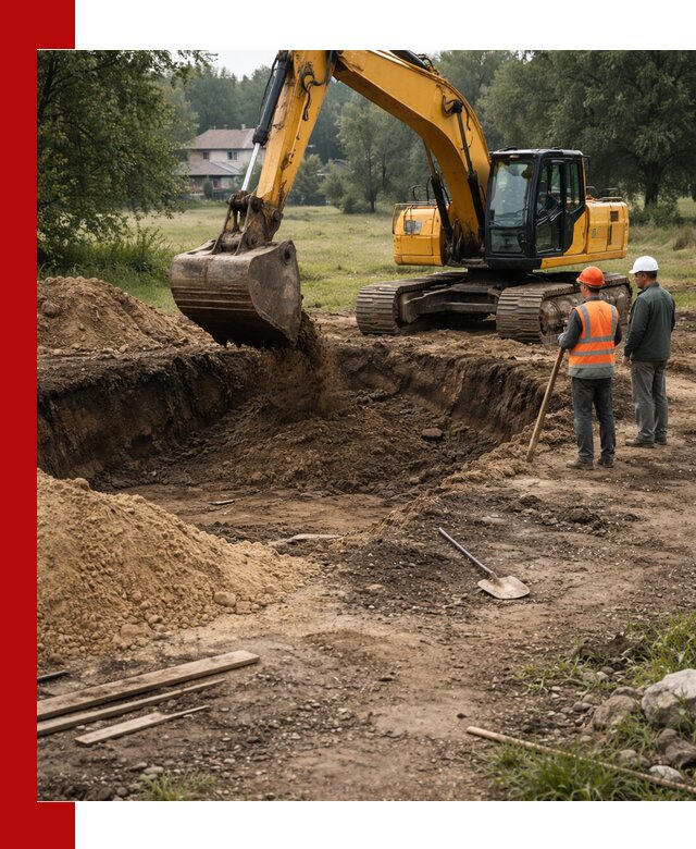 Рытье котлована под фундамент в Пыти-Яхах (быстро и недорого)