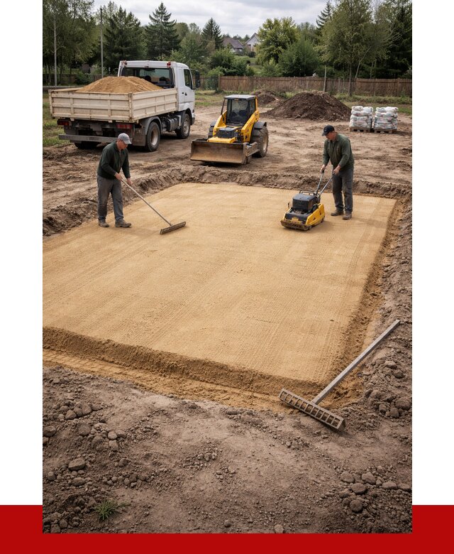 Устройство песчаной подушки в Пыти-Яхах от 4578 р. ПРОНЕРУДПть